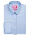 BK131 2268 Brook Taverner Ladies Trevi Long Sleeve Poplin Shirt sky blue colour image